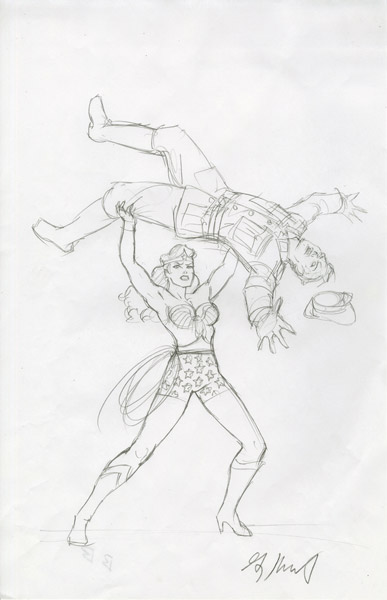 Wonder Woman 75th Anniversary - Sketch #5, Greg Hildebrandt