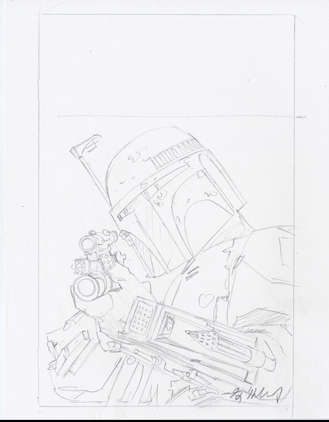 Star Wars - Blank Variant Sketch #2, Greg Hildebrandt