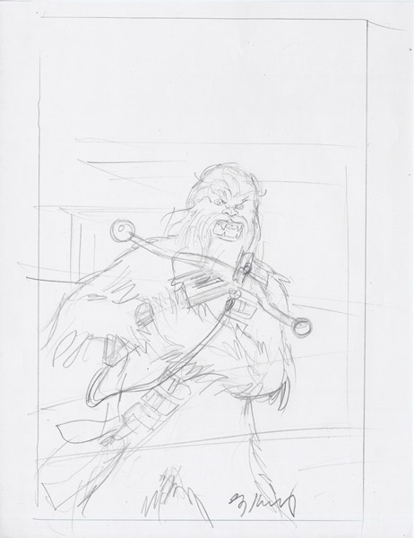 Star Wars - Blank Variant Sketch #4, Greg Hildebrandt
