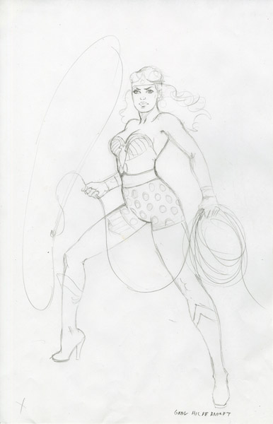 Wonder Woman 75th Anniversary - Sketch #11, Greg Hildebrandt