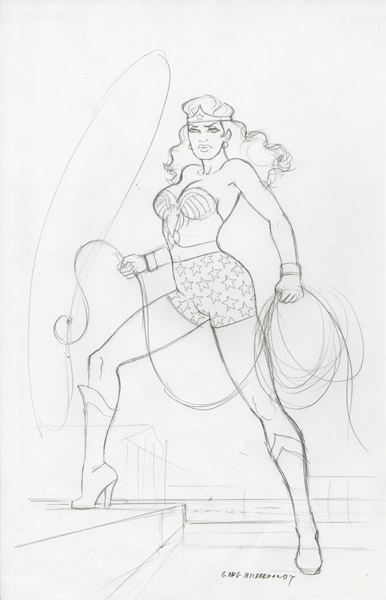 Wonder Woman 75th Anniversary - Sketch #13, Greg Hildebrandt