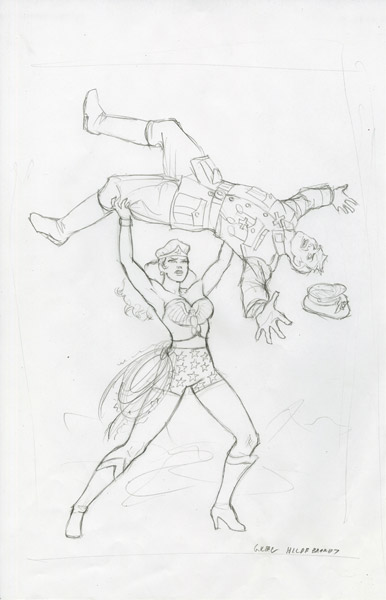 Wonder Woman 75th Anniversary - Sketch #16, Greg Hildebrandt