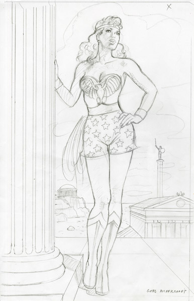 Wonder Woman 75th Anniversary - Sketch #18, Greg Hildebrandt