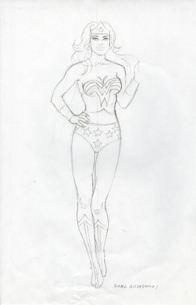 Wonder Woman 75th Anniversary - Sketch #20, Greg Hildebrandt
