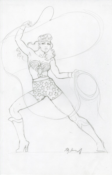 Wonder Woman 75th Anniversary - Sketch #22, Greg Hildebrandt