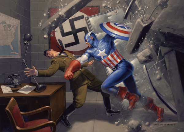 Captain America v Hitler - 75th Anniversary, Greg Hildebrandt