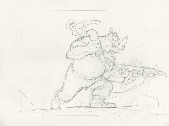 Bebop and Rocksteady-Rough #1, Greg Hildebrandt