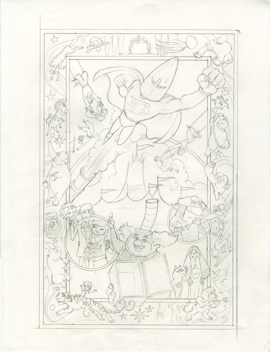 Animal Crackers Poster - Sketch, Greg Hildebrandt