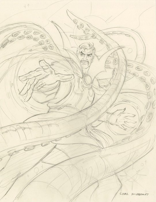 Doctor Strange - Sketch #1, Greg Hildebrandt