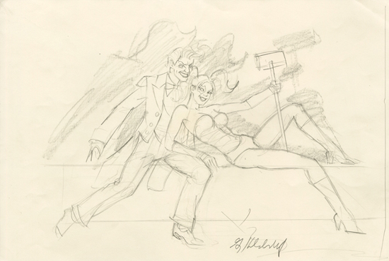 Mad Love - Sketch #2, Greg Hildebrandt