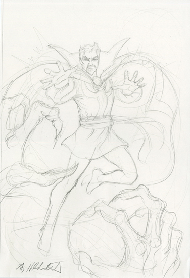 Doctor Strange - Sketch #2 , Greg Hildebrandt