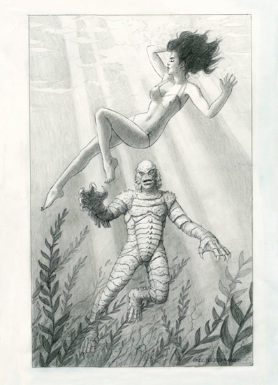 Creature From the Black Lagoon - Commission , Greg Hildebrandt