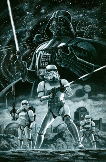 Stormtrooper 501 - Black Board, Greg Hildebrandt