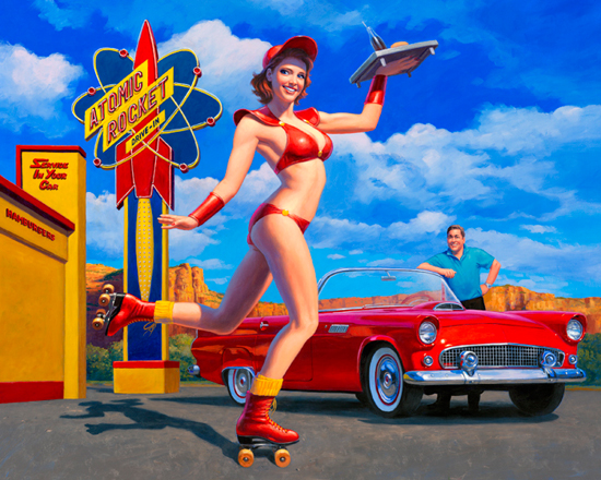 Car Hop - Photo Print, Greg Hildebrandt