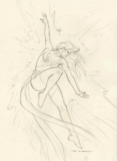 Dark Phoenix - Final Sketch, Greg Hildebrandt