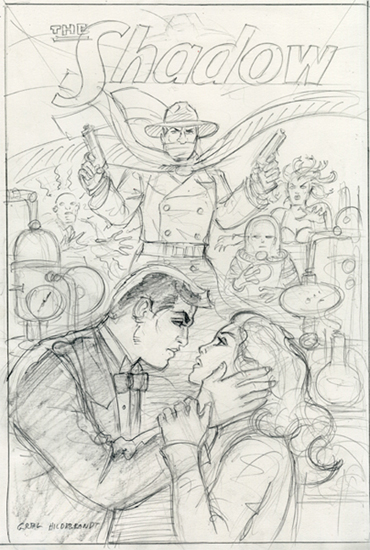 The Shadow - Sketch #7, Greg Hildebrandt