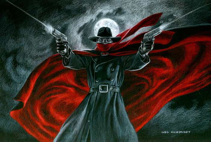 The Shadow - Black Board, Greg Hildebrandt