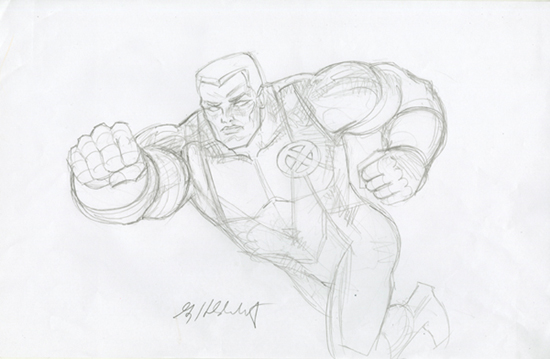 Colossus - Sketch #1, Greg Hildebrandt