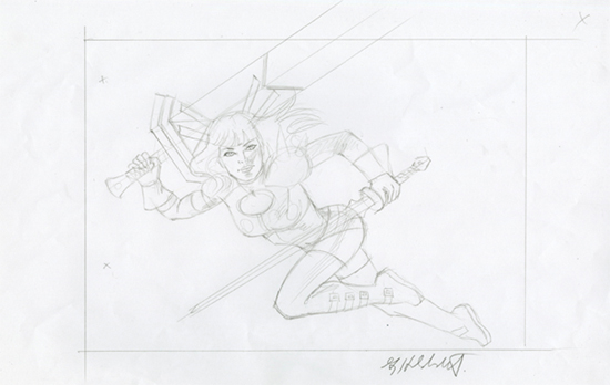 Magik - Sketch #1, Greg Hildebrandt