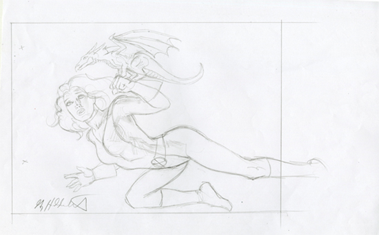 Kitty Pryde - Sketch #1, Greg Hildebrandt