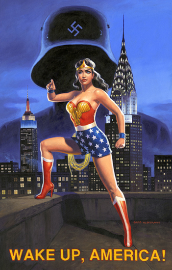 Wonder Woman - Wake up America!! , Greg Hildebrandt