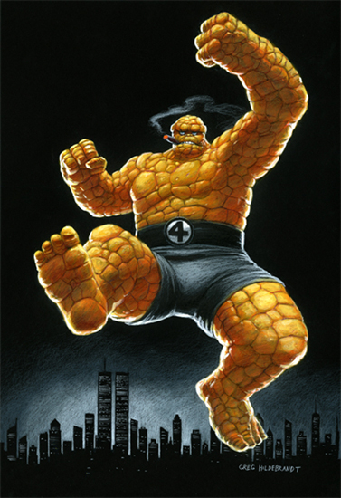 The Thing - Black Board, Greg Hildebrandt