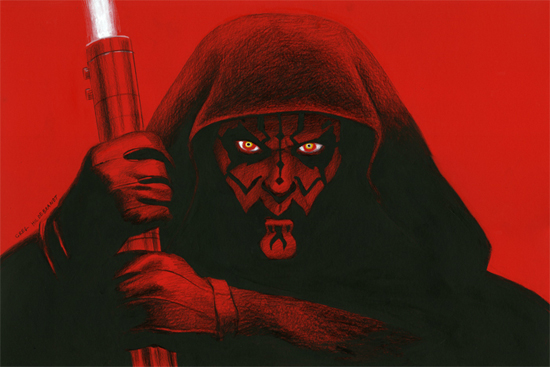 Darth Maul - Red Board #2, Greg Hildebrandt