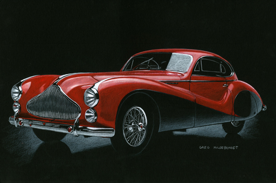 1951 Talbot - Lago T-26 Grand Sport Saoutchik Coupe - Black Board, Greg Hildebrandt