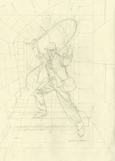 Indiana Jones - FInal Sketch, Greg Hildebrandt