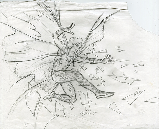 Michael Jackson - concept sketch #14, Greg Hildebrandt