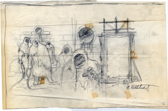 Mob Rules Preliminary Sketch 1 , Greg Hildebrandt