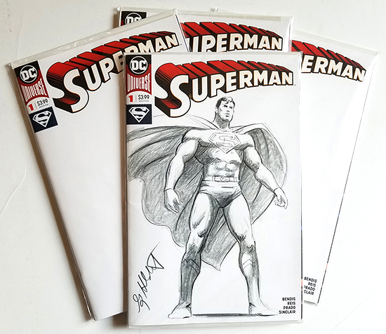 Superman Comic Sketch Cover: NYCC Special, Greg Hildebrandt