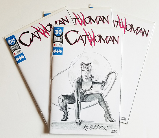 Catwoman Comic Sketch Cover: NYCC Special, Greg Hildebrandt