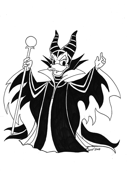 Daisy Duck as Maleficent , Holly Golightly