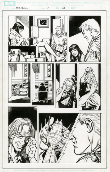 She Hulk  Issue: 10 Vol: 2 Page: 13, Nelson DeCastro
