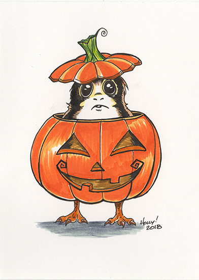 Halloween Porg, Holly Golightly