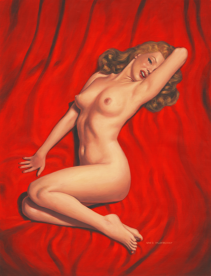 Marilyn Monroe Red Velvet, Greg Hildebrandt