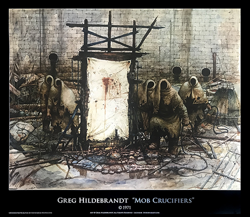 Black Sabbath - Mob Crucifiers Poster, Greg Hildebrandt