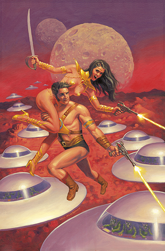 Warlord of Mars Attacks Issue 5 Cover, Greg Hildebrandt