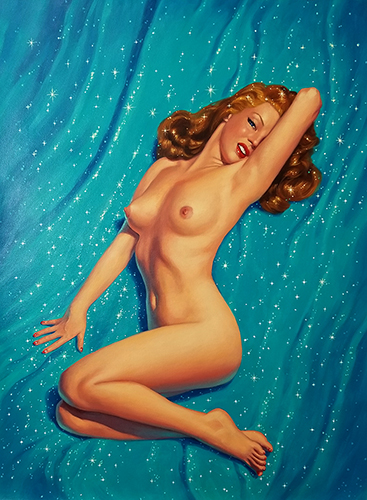 Marilyn on Blue, Greg Hildebrandt