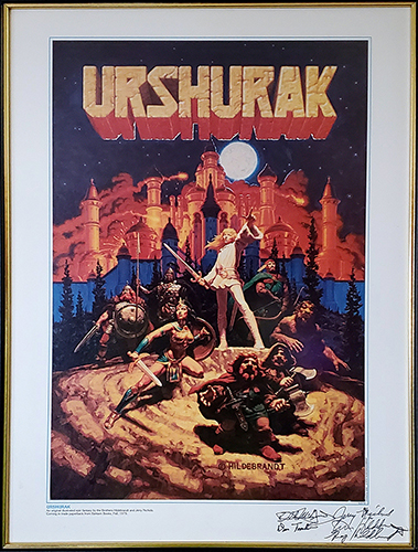 Ushurak Promotional Poster Signed, Brothers Hildebrandt