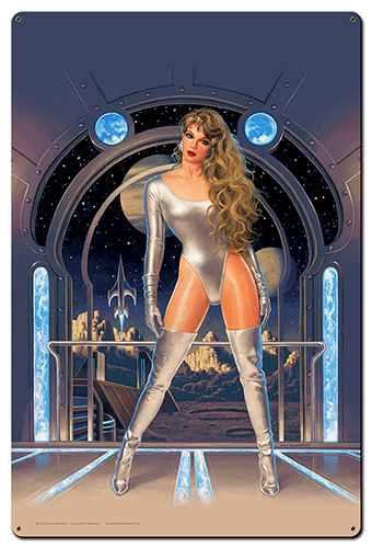 Lunary Fantasy - Tin Sign - w/o Text, Greg Hildebrandt