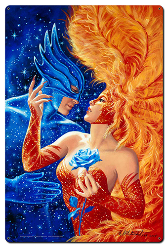 Masquerade - Tin Sign - w/o Text, Greg Hildebrandt