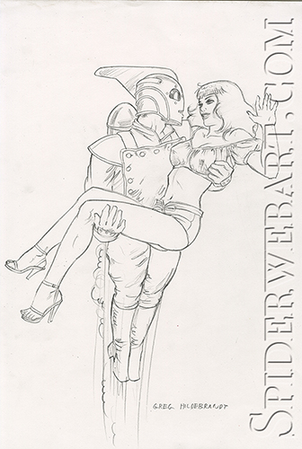 Rocketeer and Bettie Page , Greg Hildebrandt