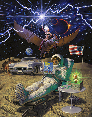 Heavy Metal Retrospective Book Cover, Rizzoli , Greg Hildebrandt
