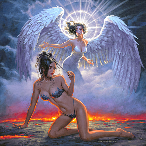 Jesse Jo Stark, Doomed Album Cover Art, Greg Hildebrandt